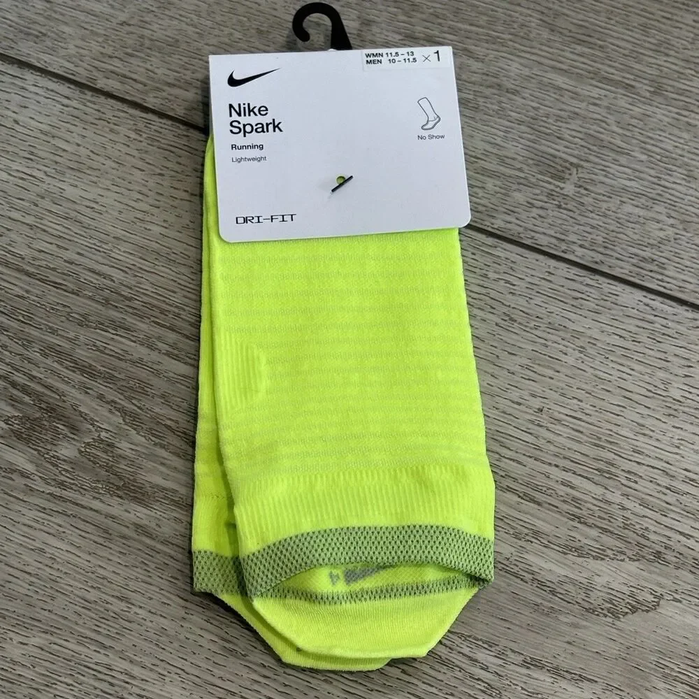 Nike Spark Running Dri-fit Socks 10-11.5men/11.5-13wmn No Show NWT